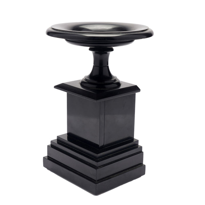 French tazza carved from Belgium black marble (c. 1870)