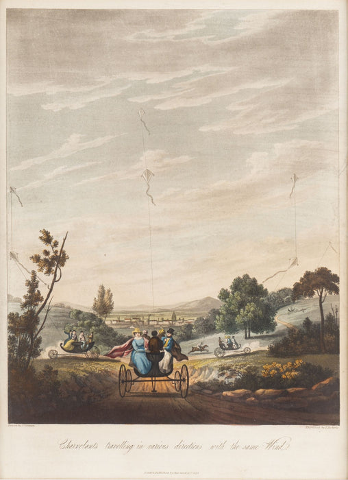 Charvolents Travelling In Various Directions With the Same Wind by S. Colman (1827)
