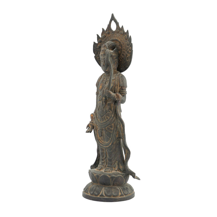 Japanese cast bronze statue of a Bodhisattva (1780-1800)