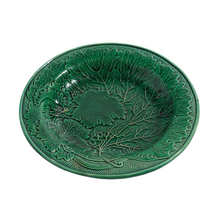 Staffordshire majolica plate, c. 1840