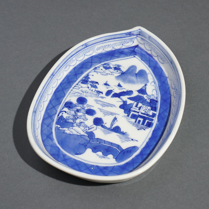 Blue and White Canton Teapot Stand (c. 1800-50)