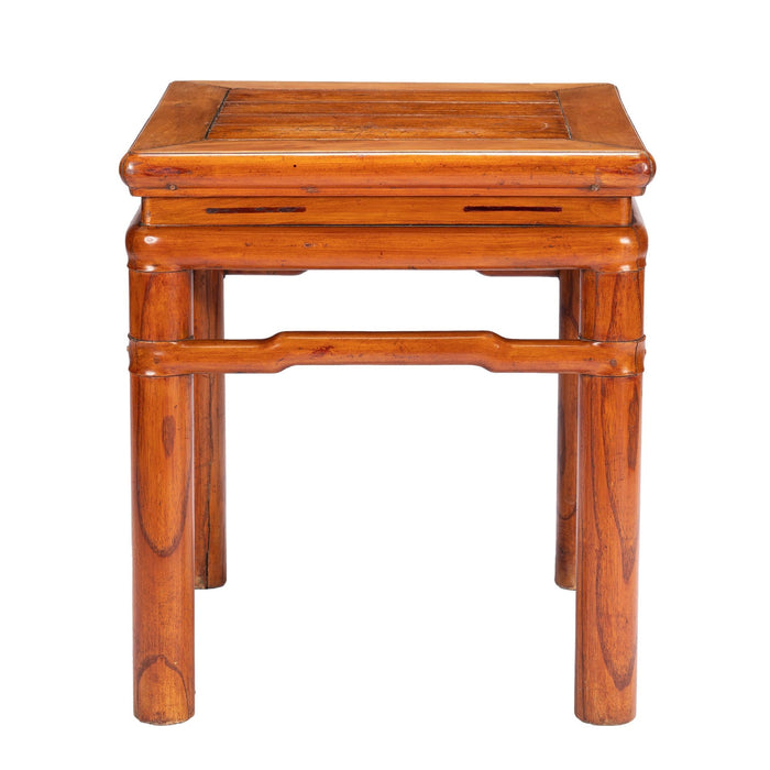 Chinese blond hardwood stool in the Ming taste (c. 1800-25)