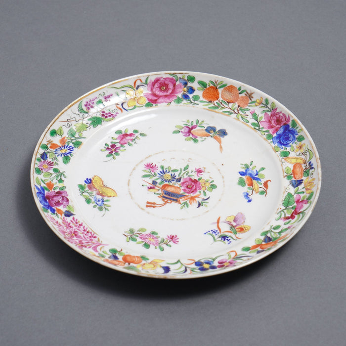 Chinese export Famille rose plate (c. 1800-10)