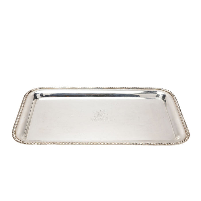 English Sheffield rectangular tray (c. 1880-93)