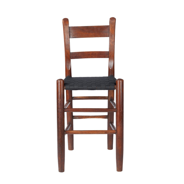 Midwestern thumb back Windsor child's high chair (c. 1875-1900)