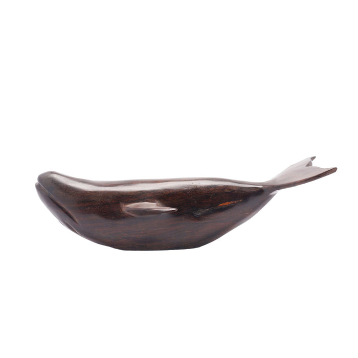 Carved ironwood sculpture of a whale (c. 1950)