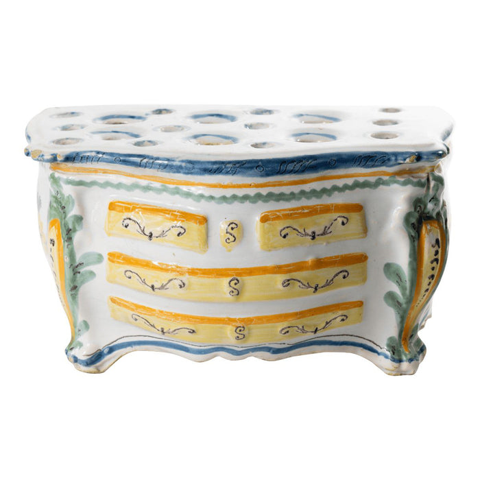 French Slip Glazed Faience Bough Pot (c. 1800)