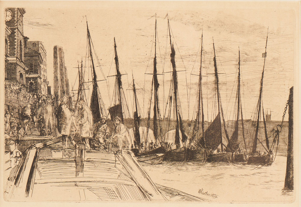 Billingsgate by James Abbott McNeill Whistler (1859)