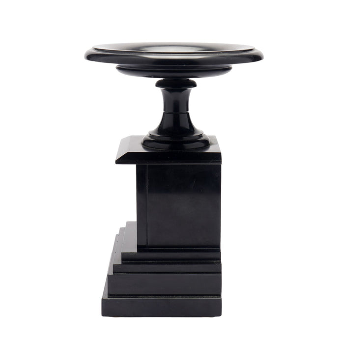 French tazza carved from Belgium black marble (c. 1870)