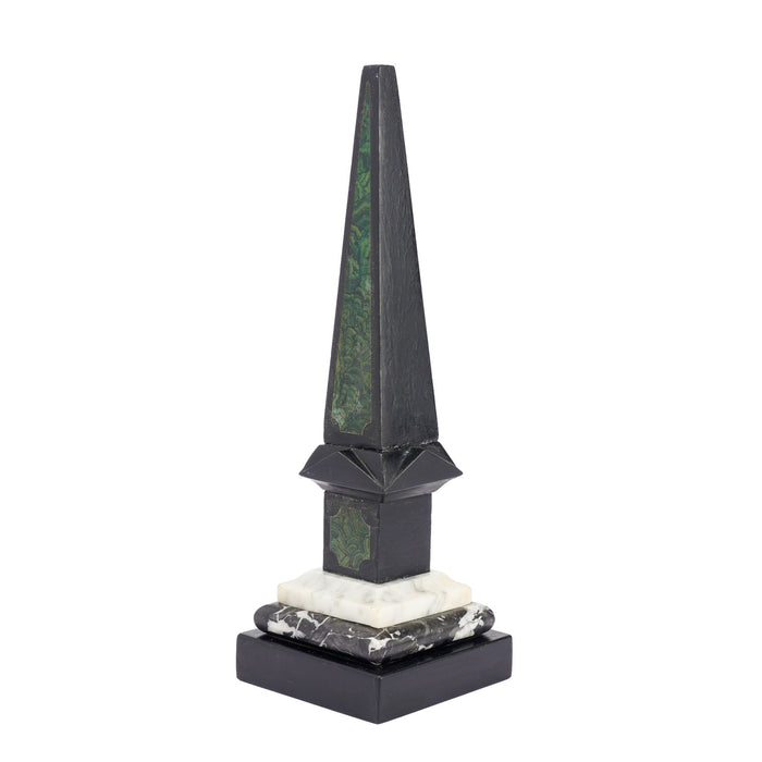 Painted Slate & Marble Obelisk (c. 1840)