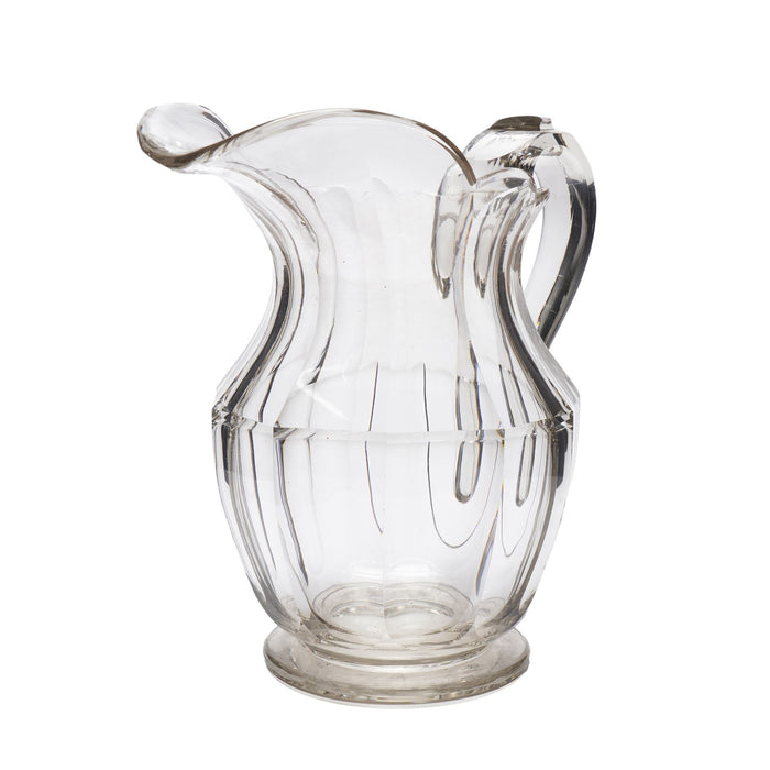 Anglo-Irish blown & cut glass pitcher (c. 1800)