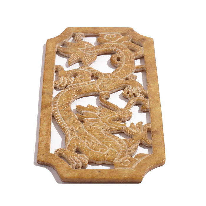 Chinese carved jade plaque or amulet