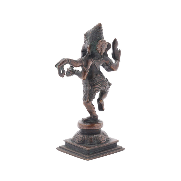 Indian cast bronze statue of a standing Ganesha (c. 1800's)