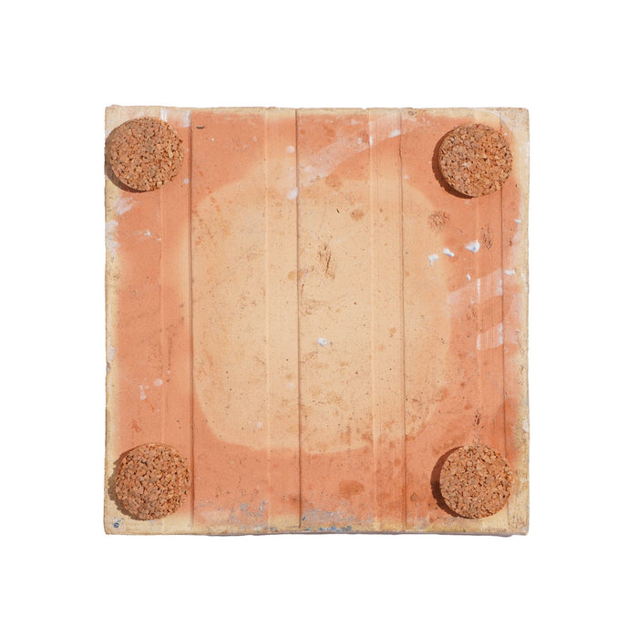 Vintage hand painted faience tile of a 3 masted vessel (c. 1900-50)