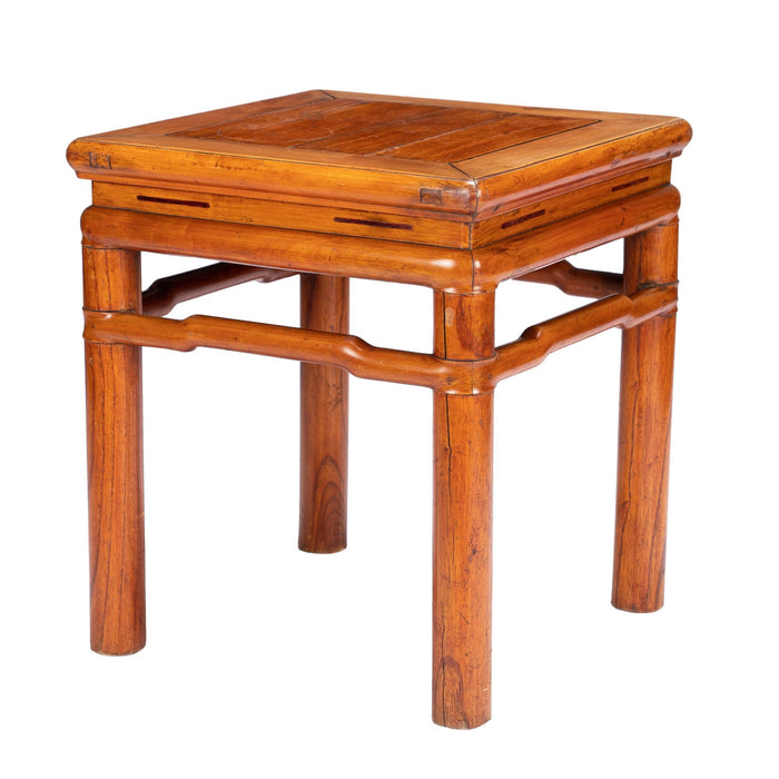 Chinese blond hardwood stool in the Ming taste (c. 1800-25)