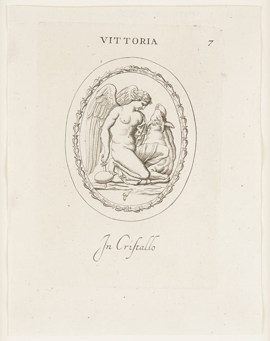 Pair of Roman intaglio engravings by Leonardo Agostini (1685-1793)