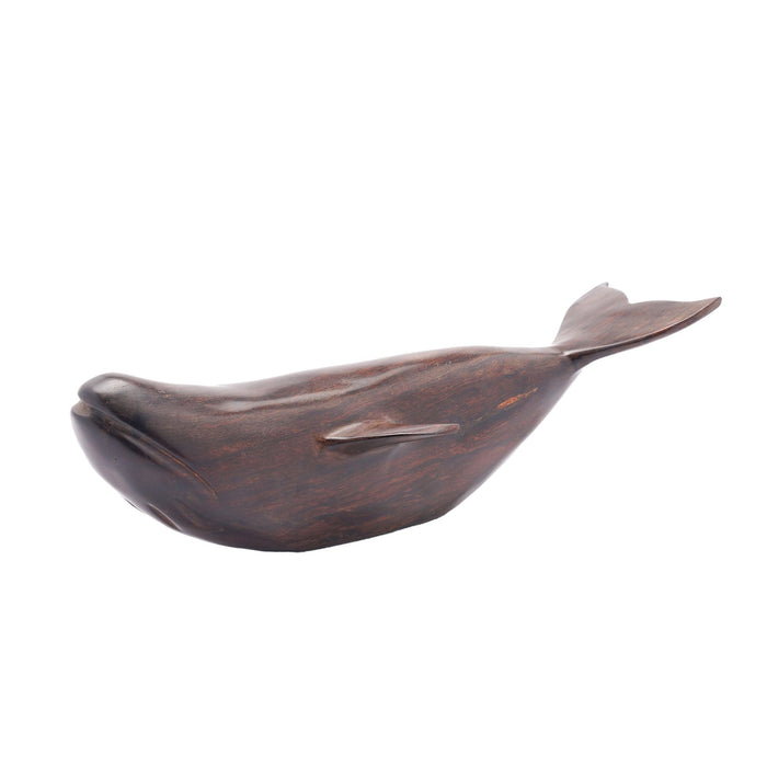 Carved ironwood sculpture of a whale (c. 1950)