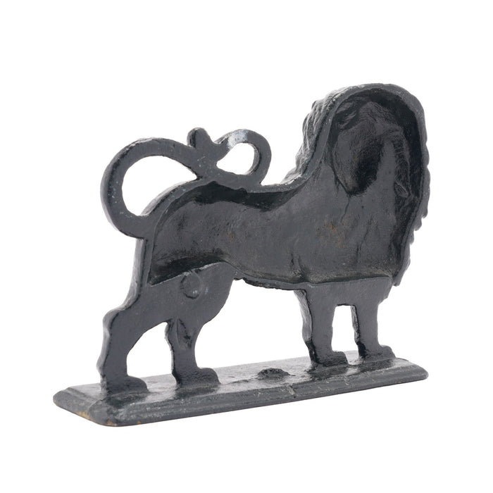 English Victorian cast lion doorstop (c. 1850-1900)