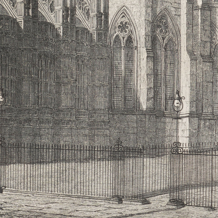 Engraving of the Abbey Church of Westminster by John Coney (1820)