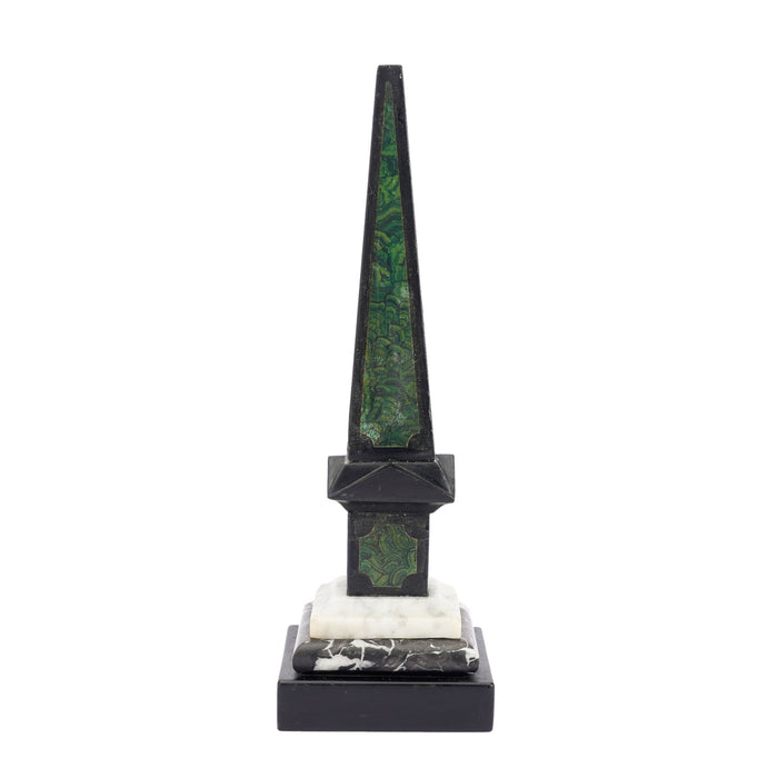 Painted Slate & Marble Obelisk (c. 1840)