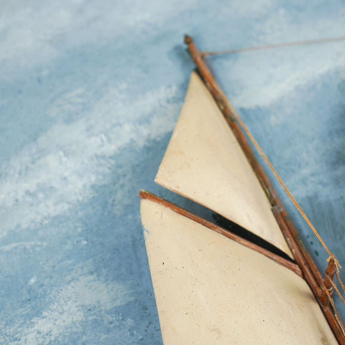 American shadow box diorama of a ship (1890-1910)