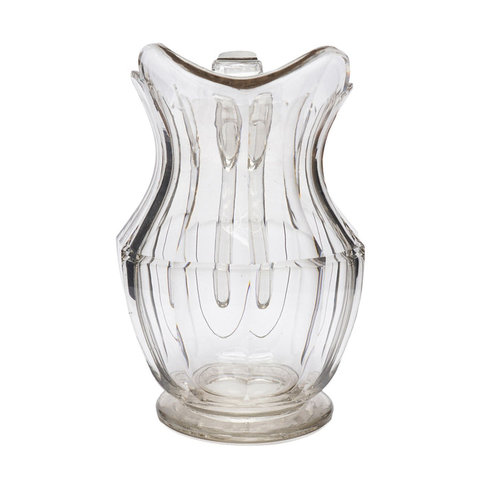 Anglo-Irish blown & cut glass pitcher (c. 1800)