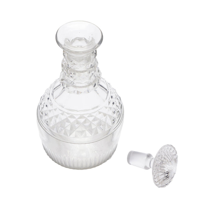 Anglo-Irish blown & cut glass decanter (c. 1790-1810)