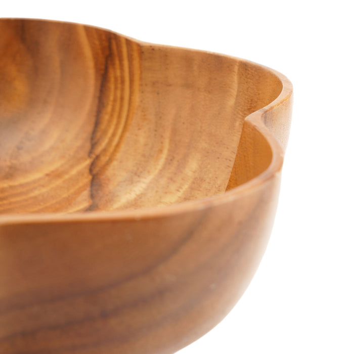 Hand carved bowl of figured monkey pod wood (c. 1950)