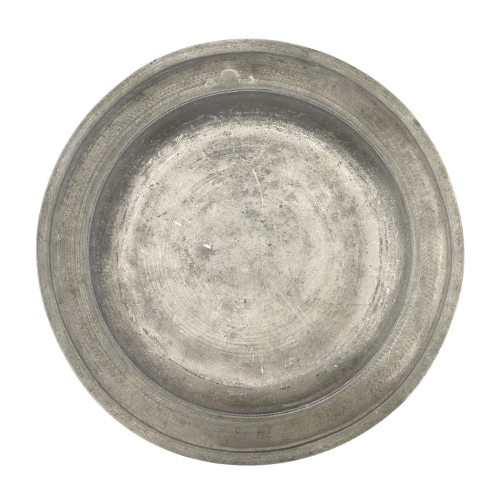 Continental pewter charger (c. 1750-1800)