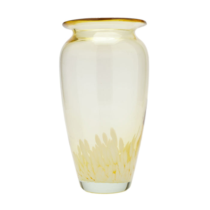 Tornowiec Art Glass amber blown glass vase (c. 1950-60)