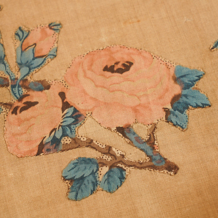 American appliqué quilt square by Rachel G Gilpin (1845)