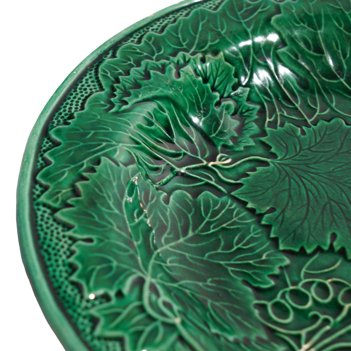 Staffordshire majolica plate, c. 1840