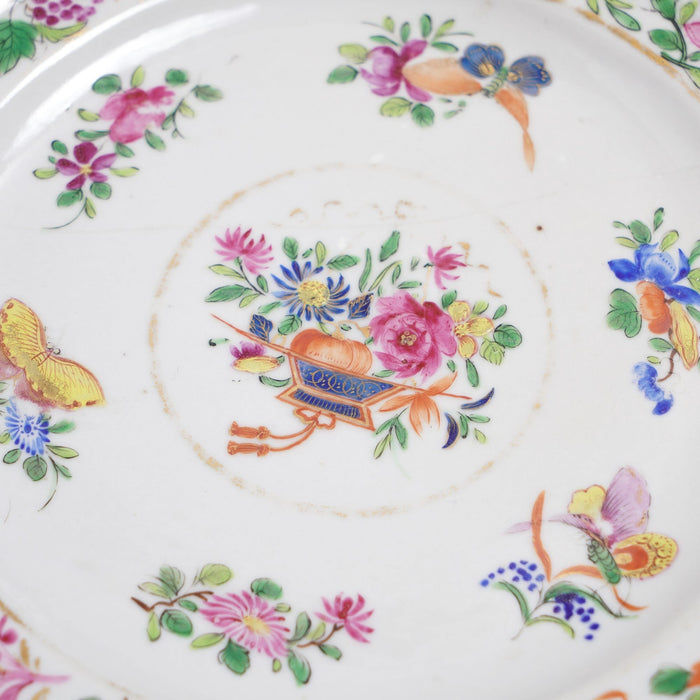 Chinese export Famille rose plate (c. 1800-10)