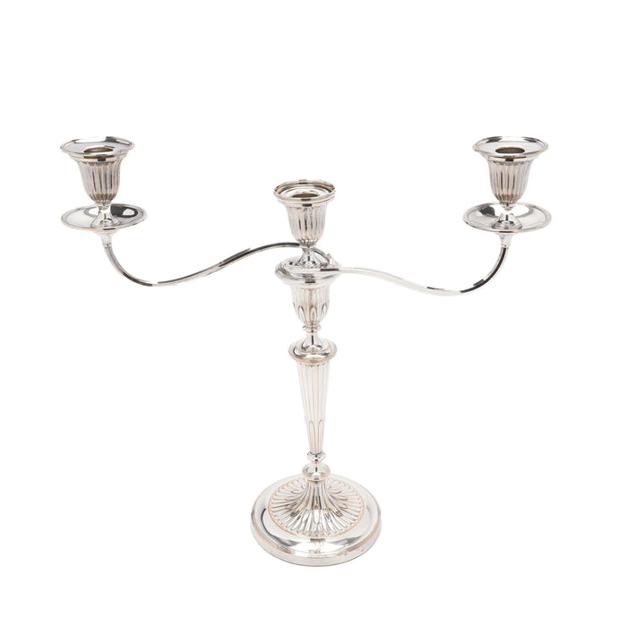 Pair of English Old Sheffield candelabras (c. 1780-90)