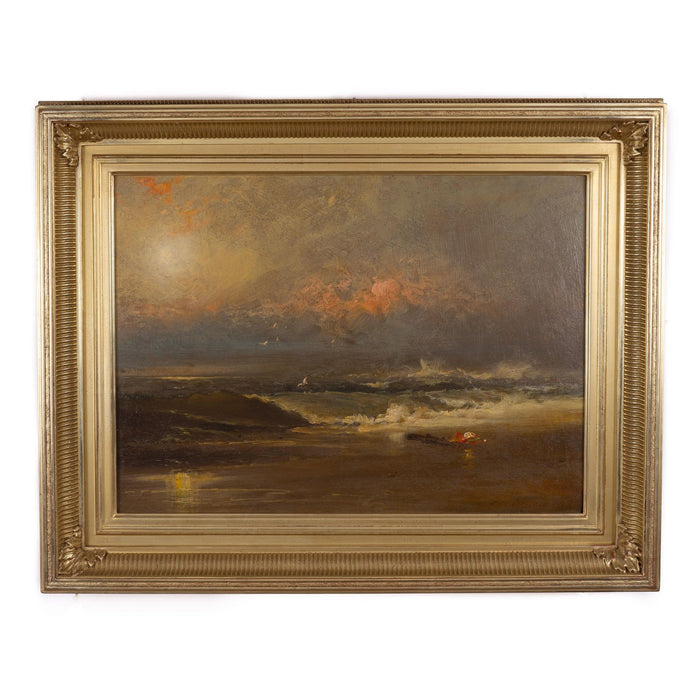 Oil on academy board seascape by Franklin Dullin Briscoe (1892)