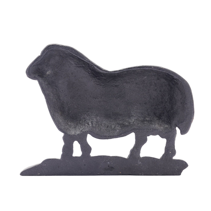 English Victorian cast iron ram doorstop (c. 1880)