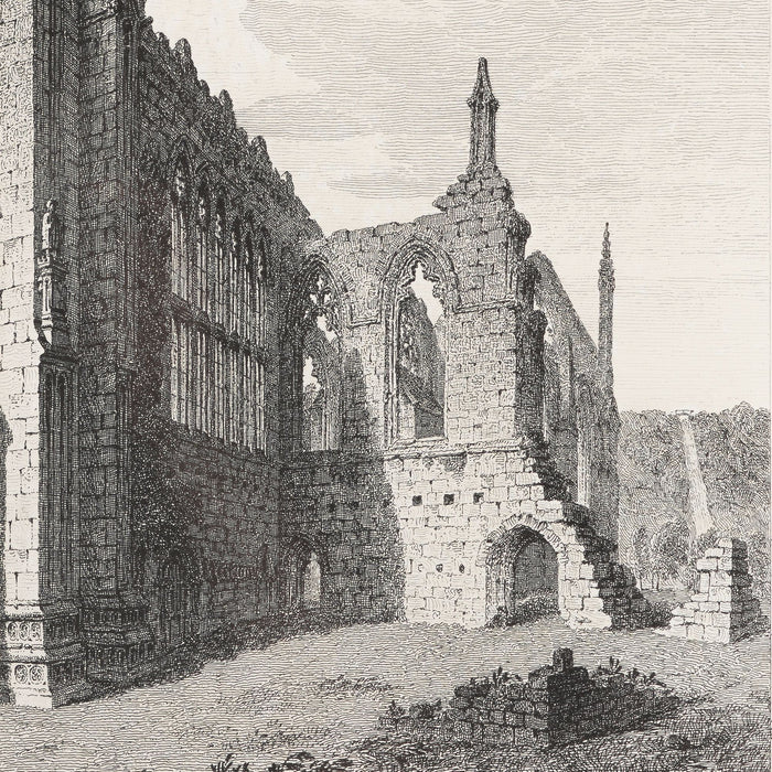 Bolton Priory, Yorkshire, S.W. View by John Coney (1828)