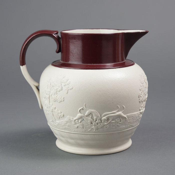 English stoneware hunt jug by Spode (c. 1810)