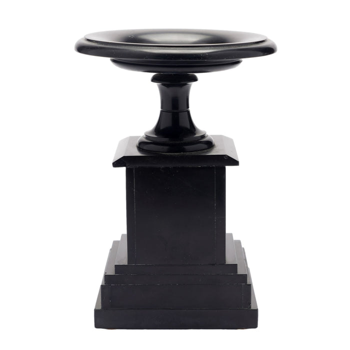 French tazza carved from Belgium black marble (c. 1870)