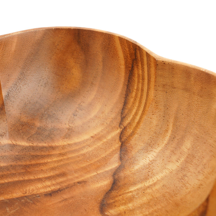 Hand carved bowl of figured monkey pod wood (c. 1950)