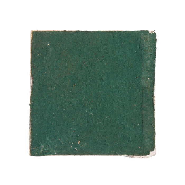 Delft faience tile of a girl in a landscape (c. 1700’s)