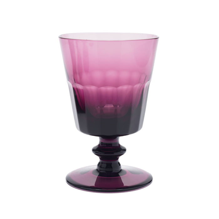 Set of 6 amethyst glass goblets by William Yeoward (1980-90)