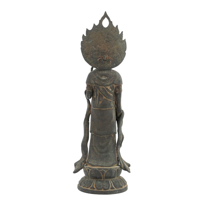 Japanese cast bronze statue of a Bodhisattva (1780-1800)