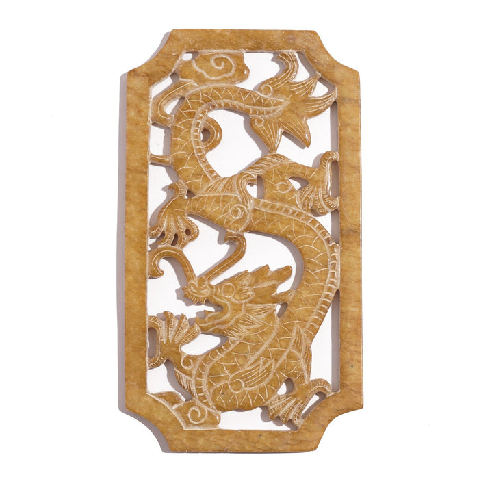 Chinese carved jade plaque or amulet