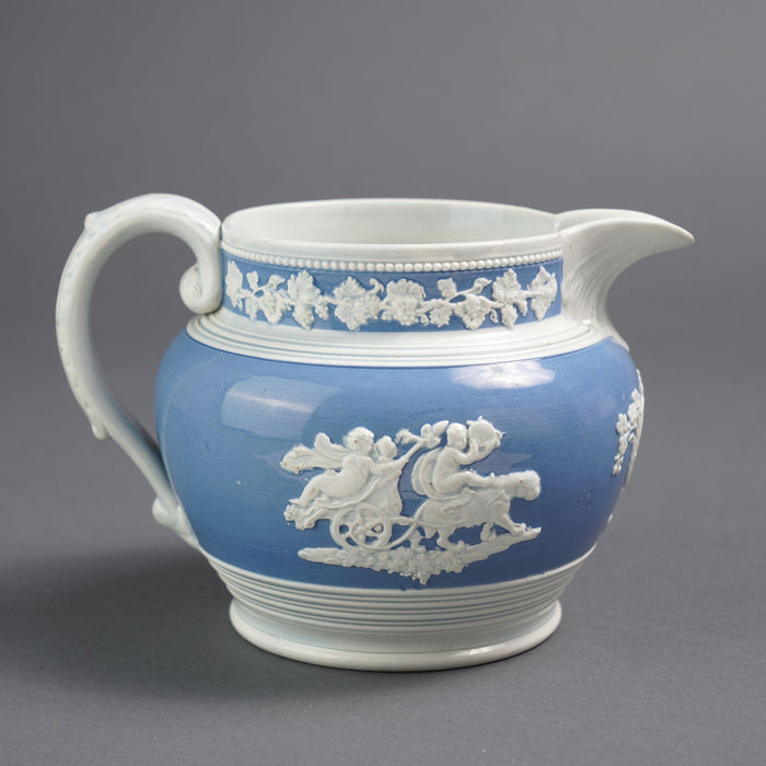 English Staffordshire pearlware pitcher by Chetham & Woolley (1820-30)