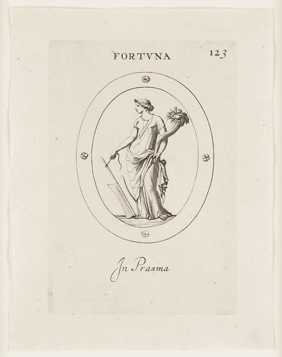 Pair of Roman intaglio engravings by Leonardo Agostini (1685-1793)