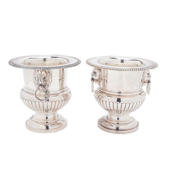 Pair of English Sheffield wine coolers (c. 1900-50)