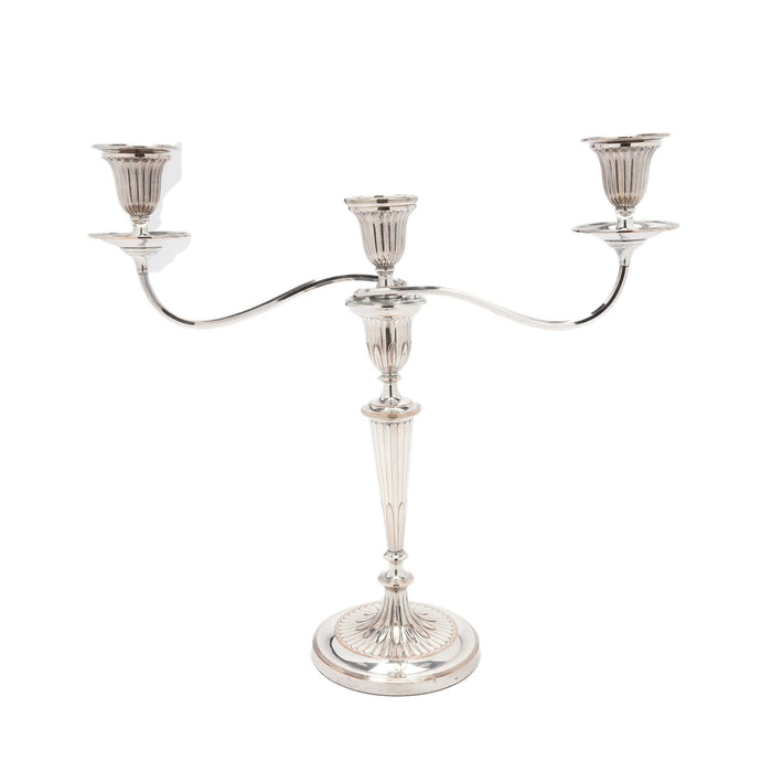 Pair of English Old Sheffield candelabras (c. 1780-90)