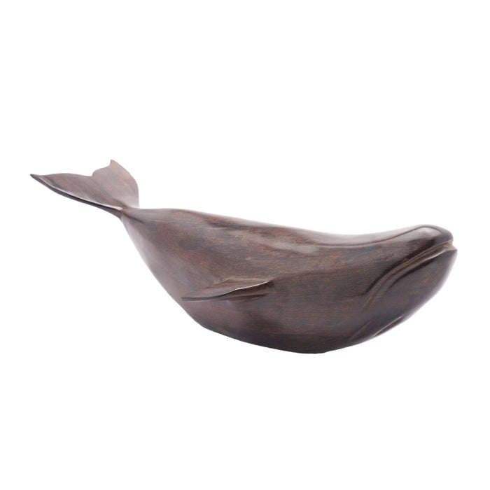 Carved ironwood sculpture of a whale (c. 1950)