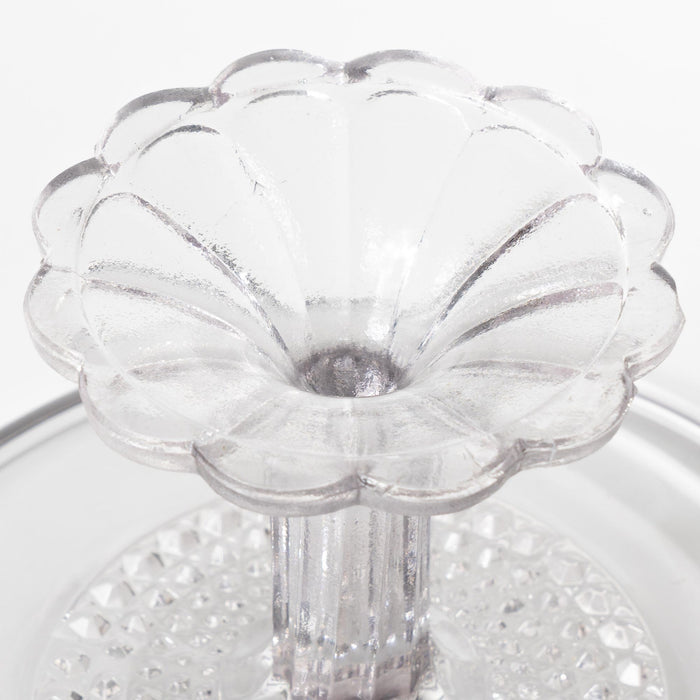 American Pressed Flint Glass Pastry Stand (c. 1860)